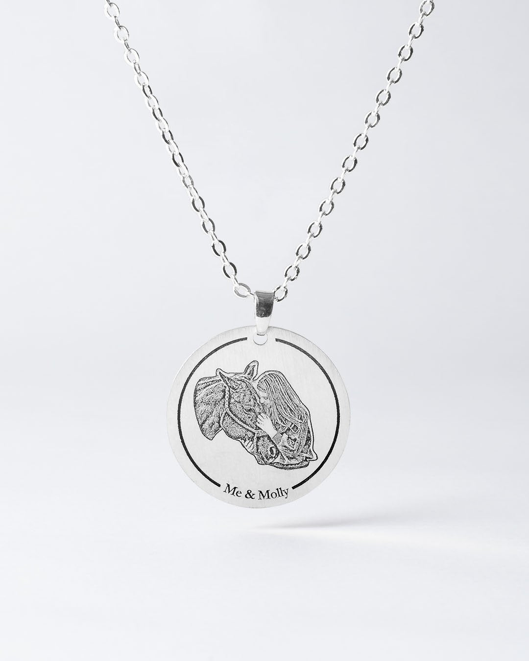 Custom Round Wire Drawing Necklace