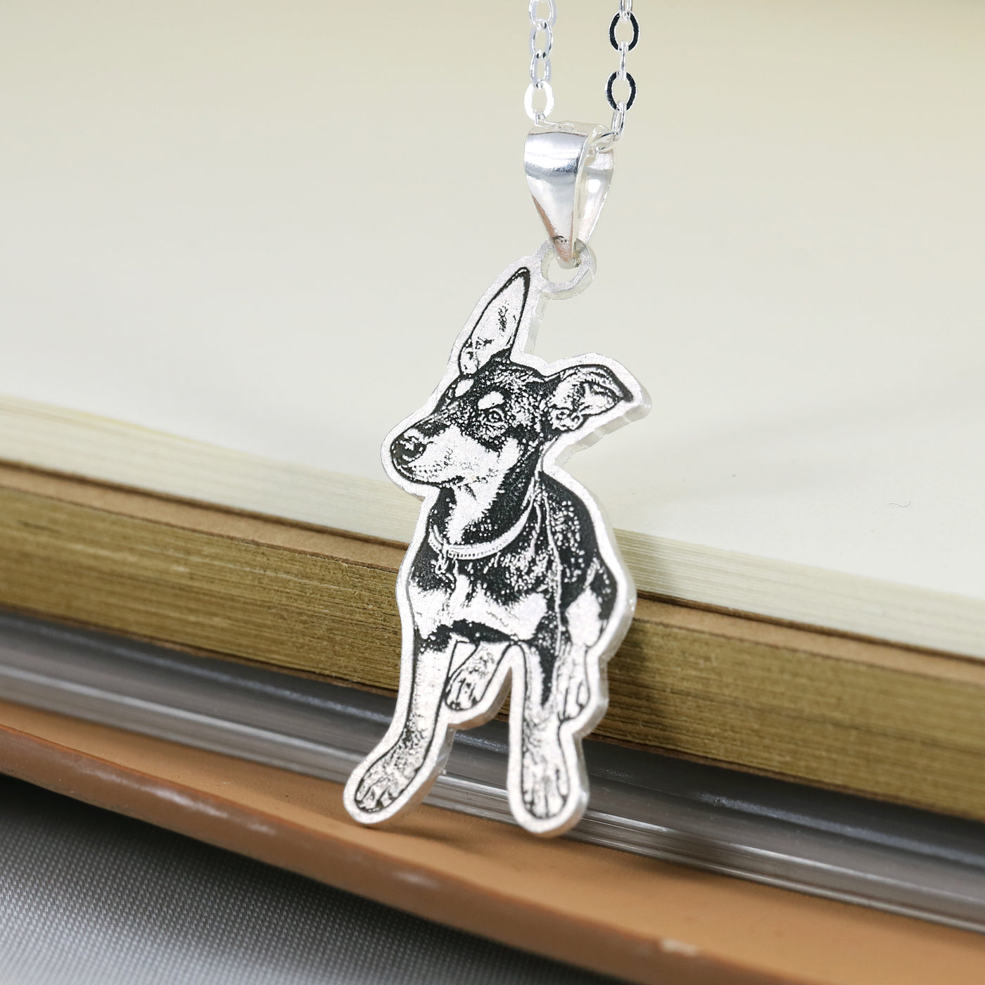 Custom Photo Wire Drawing Necklace