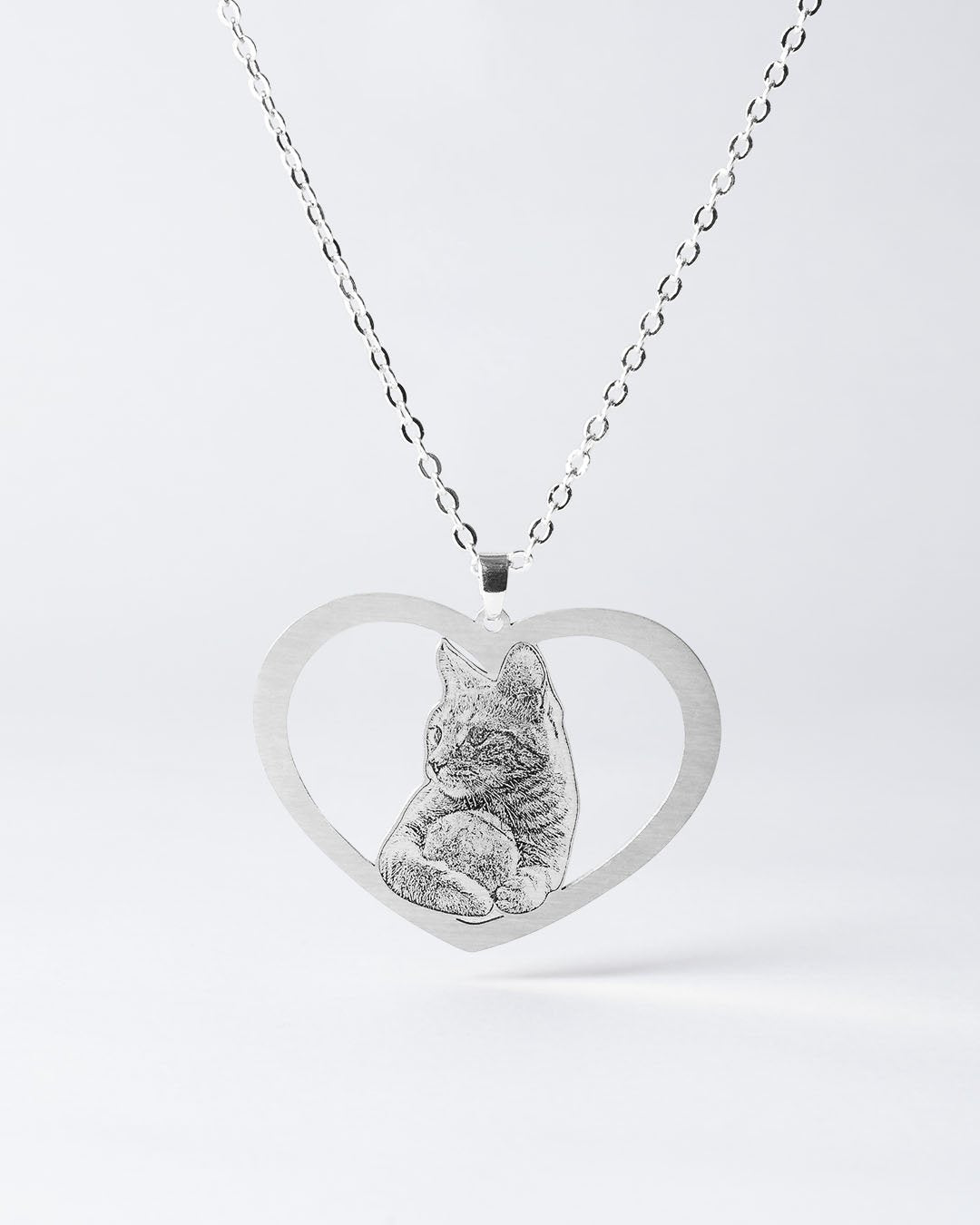 Custom Heart Hollow Necklace