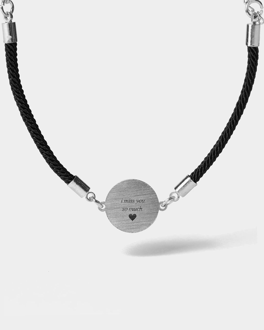 Custom Round Black Background Bracelet