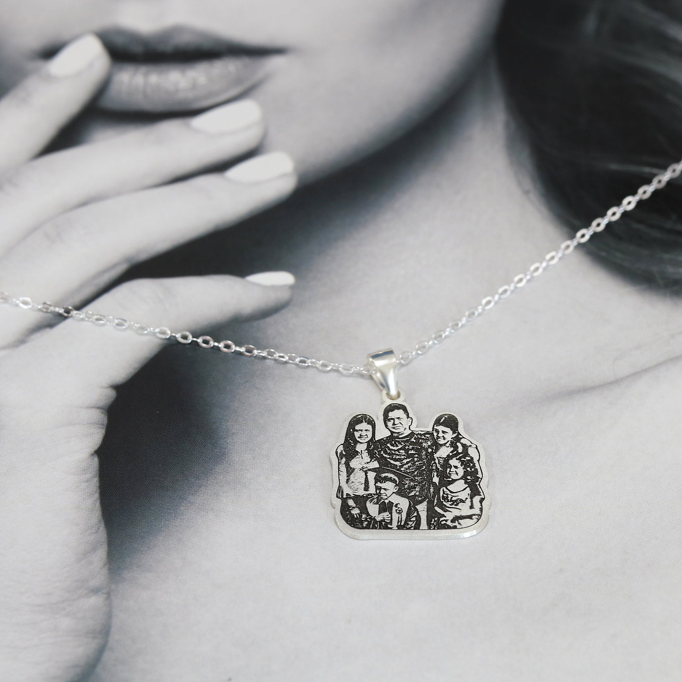 Custom Photo Frosting Necklace