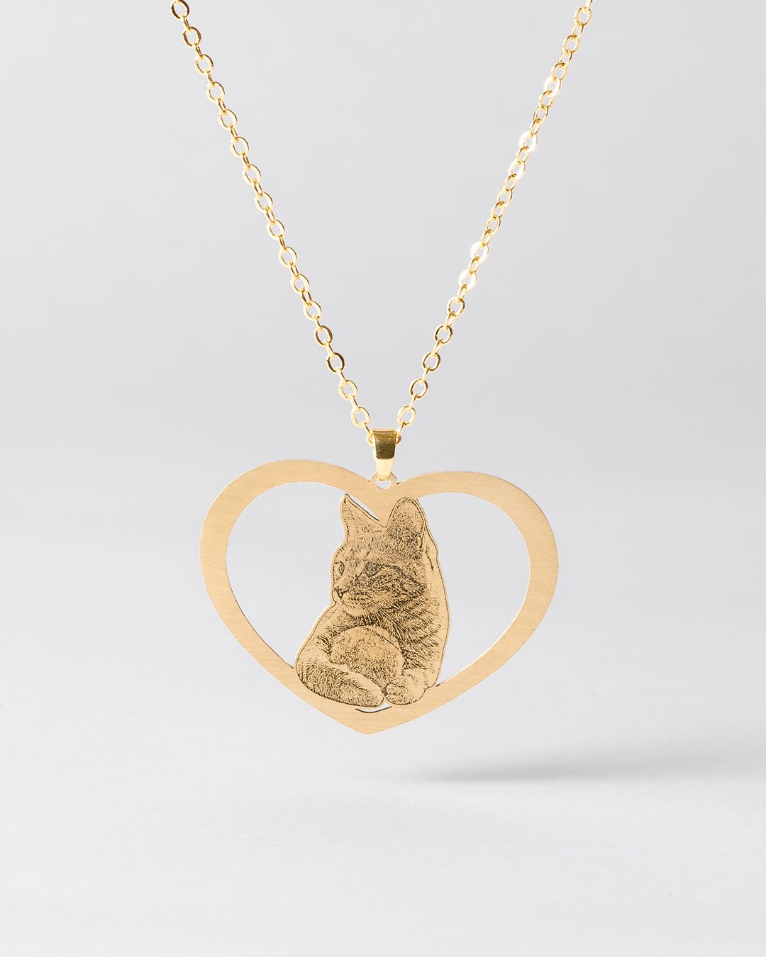Custom Heart Hollow Necklace